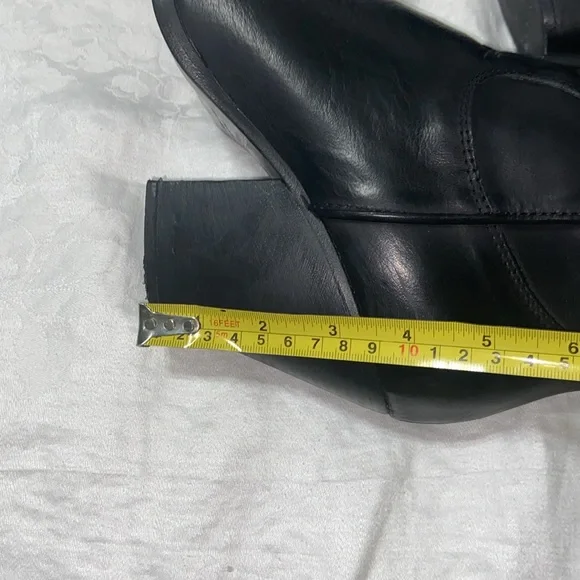 Free People Black Leather Boots with Silver Accent - Picture 13 of 16